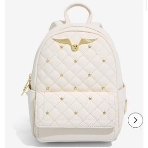 Loungefly Harry Potter Golden Snitch Quilted Mini Backpack